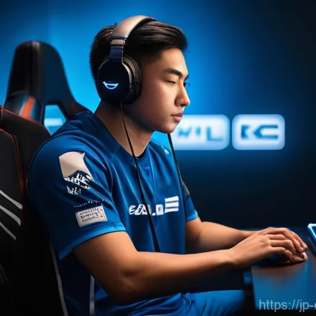 프로게이머 멘탈 관리 비법 - **A professional eSports player's calm pre-game mental preparation.**
    **Details:** A young male ...